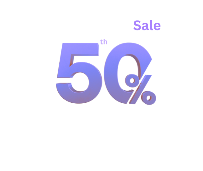 Anniversary Sale 50% Off